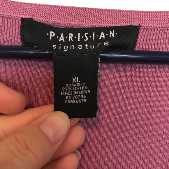 Women's Pink Cardigan XL - Picture 2 of 3